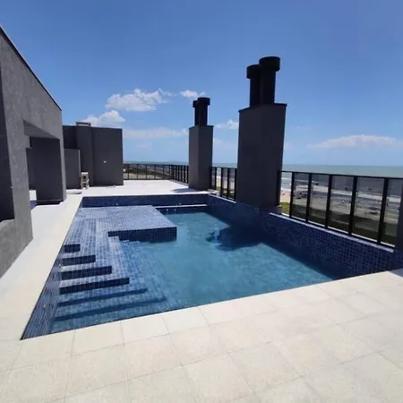 Studio 106 Pe Na Areia Smart Costa Azul! Matinhos Exterior foto